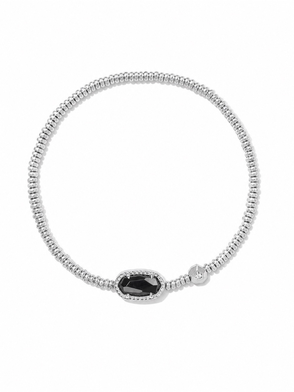 Kendra Scott Grayson Stretch Bracelet in Black/Silver